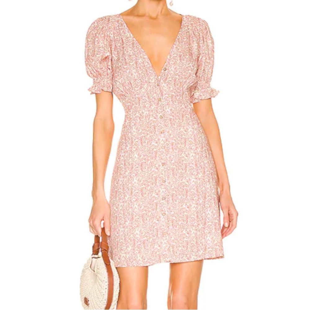 BB DAKOTA Steve Madden Charmed life mini dress in clay. New with tag.
